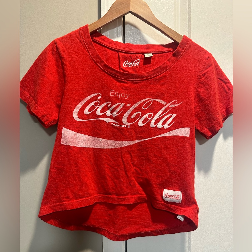 Coca-Cola Red Cropped Tee XS